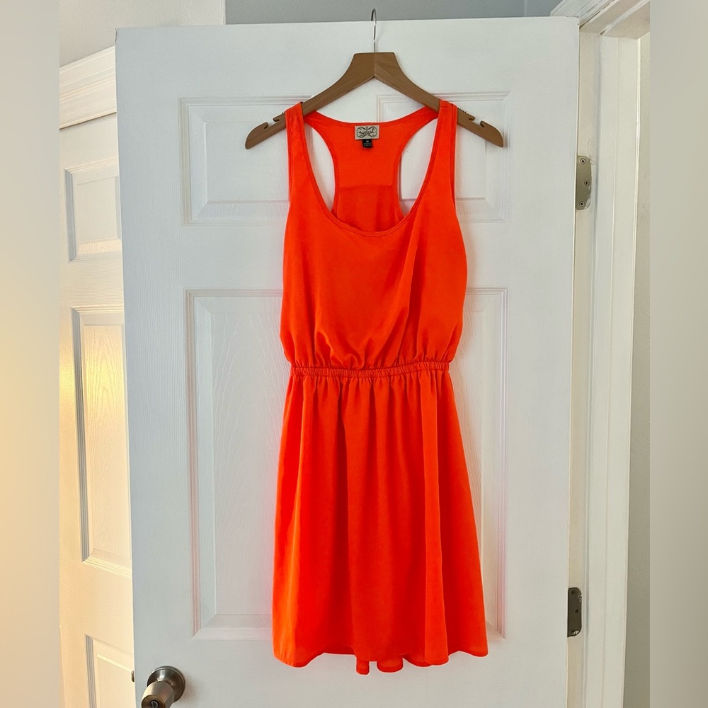 Eyelash Couture Neon Orange Racerback Sun Dress